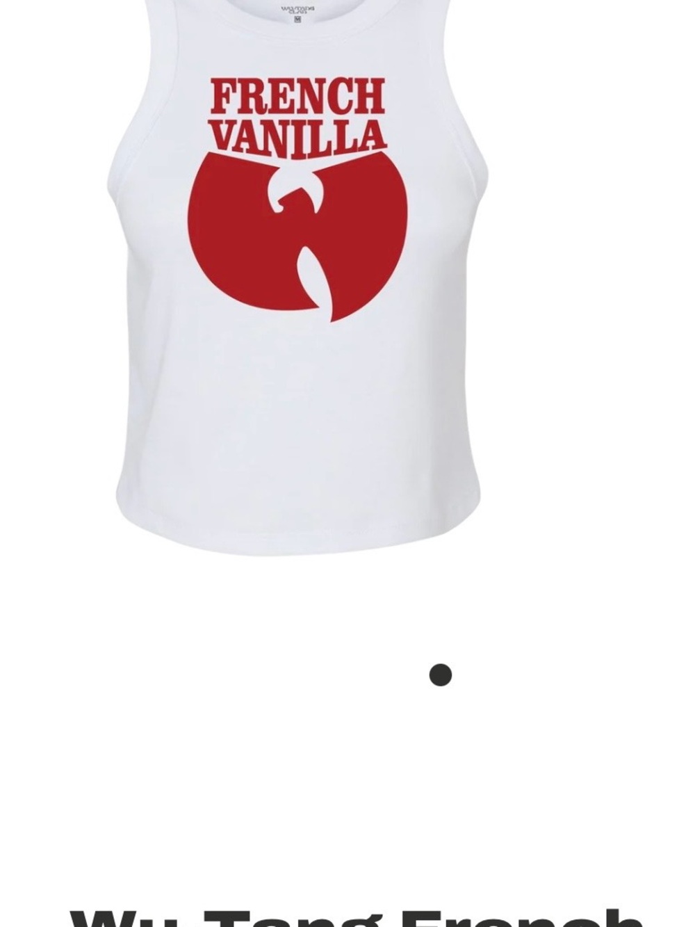 Wu-Tang Clan 'French Vanilla' White Tank Top